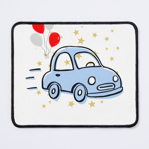 Item preview, Cute Blue Balloon Car with Stars for Kids designed and sold by Loly-Press.