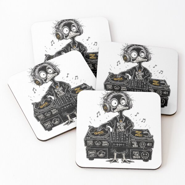 Item preview, Funny DJ Duck designed and sold by NucciCollective.