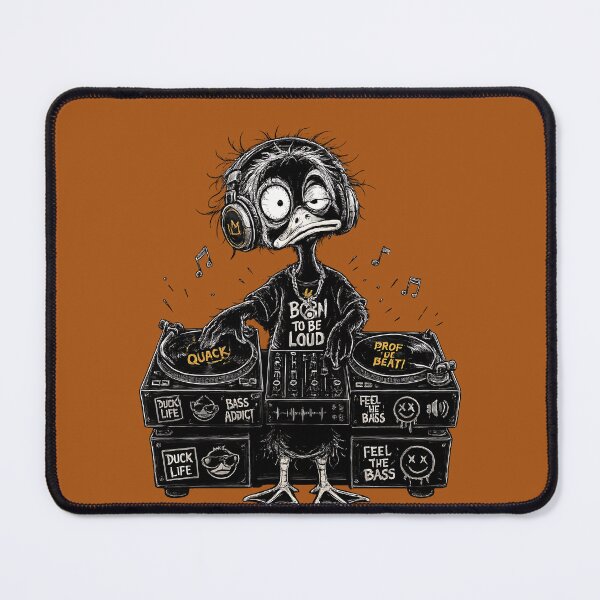 Item preview, Funny DJ Duck designed and sold by NucciCollective.