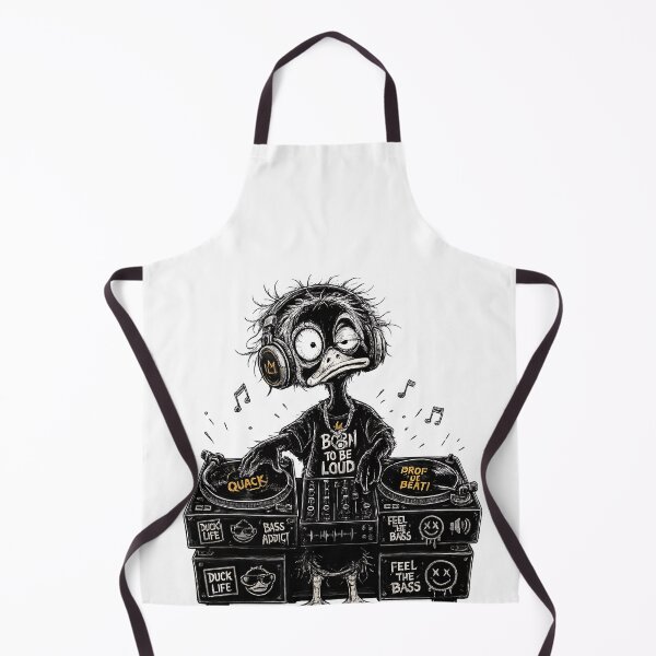Item preview, Funny DJ Duck designed and sold by NucciCollective.