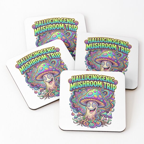 Item preview, Hallucinogenic Mushroom Trip Psychedelic Cartoon designed and sold by castillomiami.