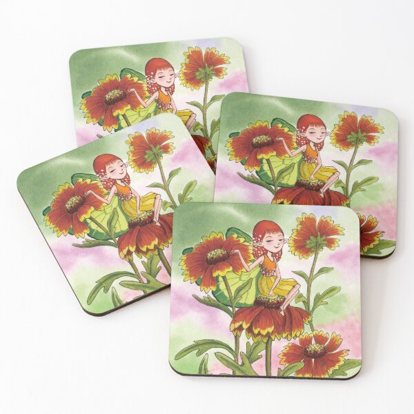 Item preview, May 19th birthday flower Gaillardia aristata Fairy designed and sold by birthflower.