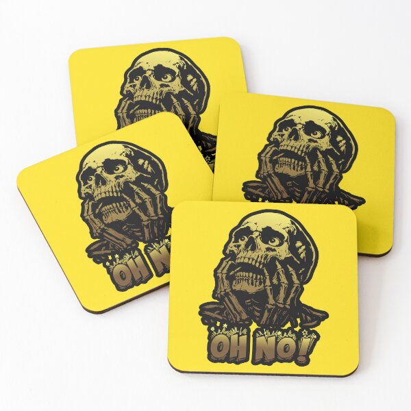 Item preview, Oh No! Screaming Skull Vintage Halloween Horror Graphic designed and sold by LOVEARTDESIGN.