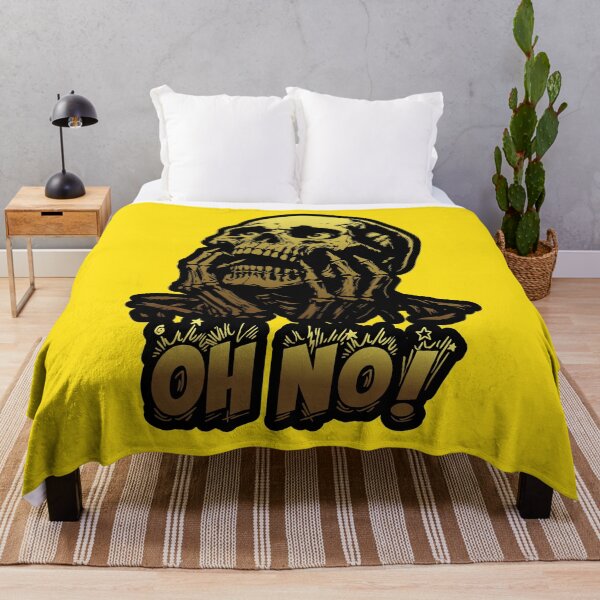 Item preview, Oh No! Screaming Skull Vintage Halloween Horror Graphic designed and sold by LOVEARTDESIGN.