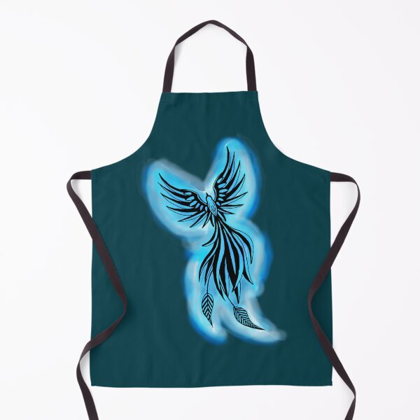 Item preview, Blue Flame Phoenix - Icy Mystical Firebird Art designed and sold by URSM.