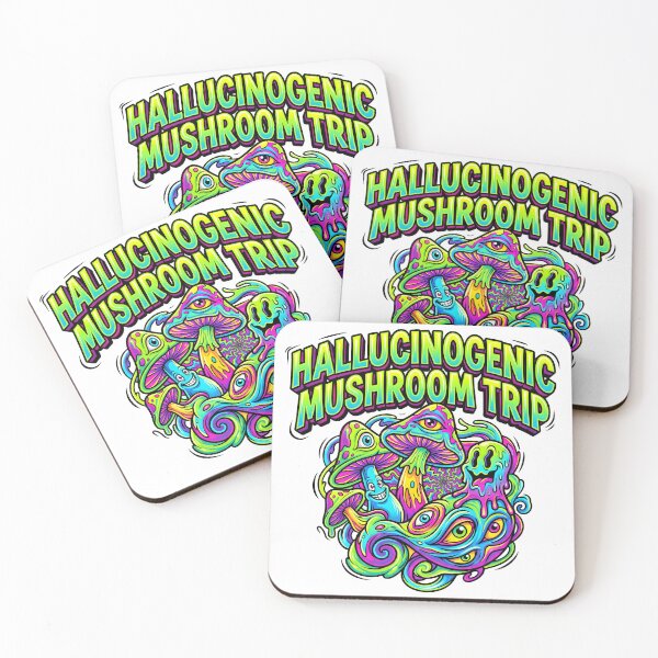 Item preview, Hallucinogenic Mushroom Trip Psychedelic Art designed and sold by castillomiami.