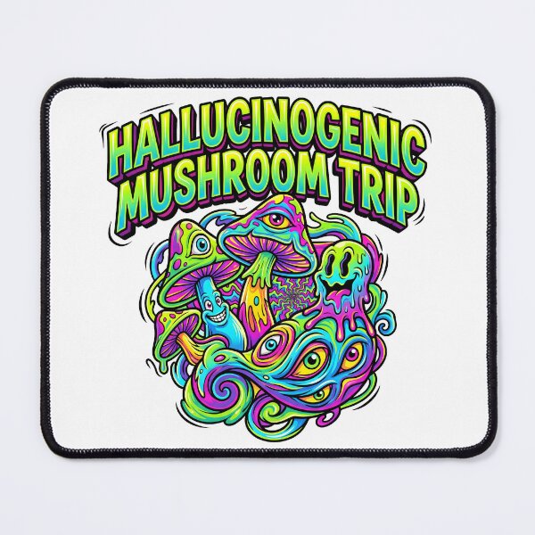 Item preview, Hallucinogenic Mushroom Trip Psychedelic Art designed and sold by castillomiami.