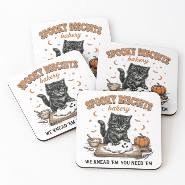 Item preview, Spooky Biscuits Bakery Halloween Cat Design designed and sold by Modish-Market.