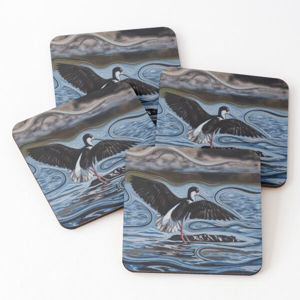 Item preview, Black Necked Stilt Bird Painting designed and sold by WildLedger.