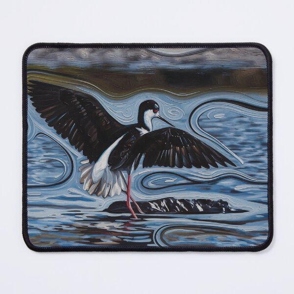 Item preview, Black Necked Stilt Bird Painting designed and sold by WildLedger.