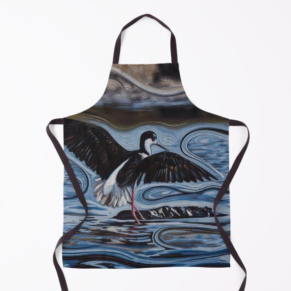 Item preview, Black Necked Stilt Bird Painting designed and sold by WildLedger.