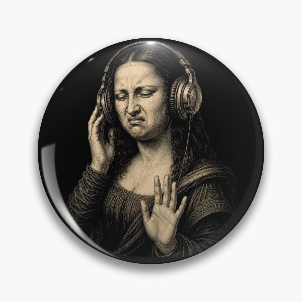 Item preview, Mona Lisa Bass Face Funny Music Lovers DJs Producers designed and sold by will freed18.