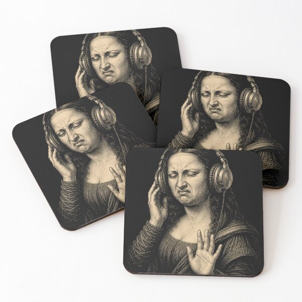 Item preview, Mona Lisa Bass Face Funny Music Lovers DJs Producers designed and sold by will freed18.