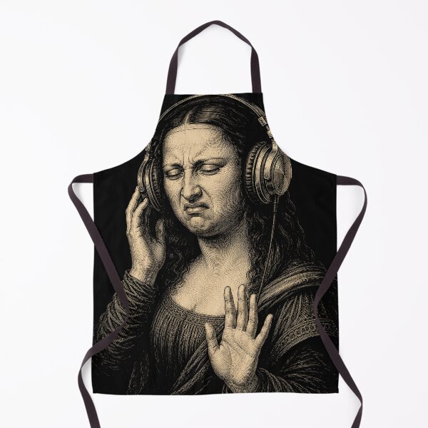 Item preview, Mona Lisa Bass Face Funny Music Lovers DJs Producers designed and sold by will freed18.