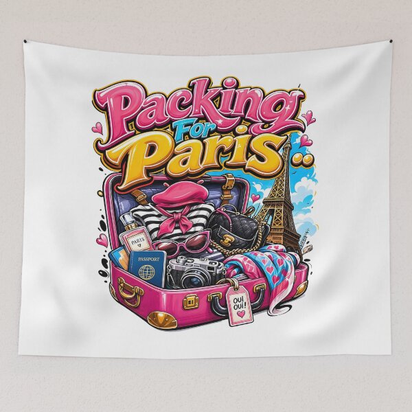 Item preview, Packing for Paris Girls Trip Design designed and sold by castillomiami.