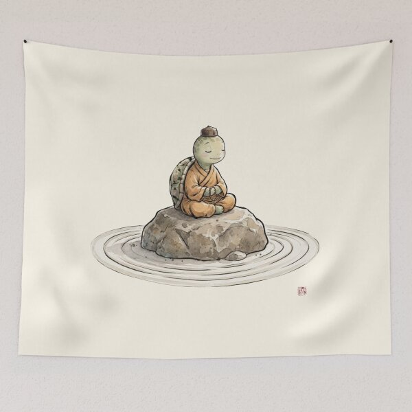 Item preview, Peaceful Zen Turtle Meditation designed and sold by HumTumMe.