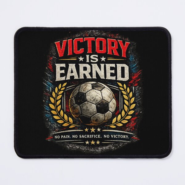 Item preview, Victory Is Earned Soccer Motivation designed and sold by LegendCourt.