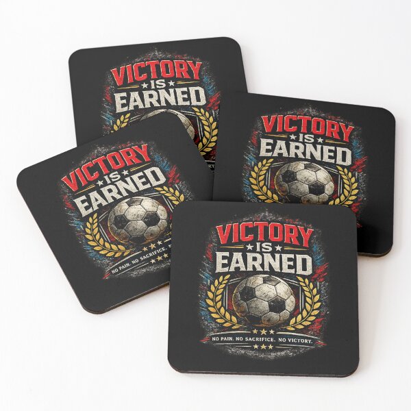 Item preview, Victory Is Earned Soccer Motivation designed and sold by LegendCourt.
