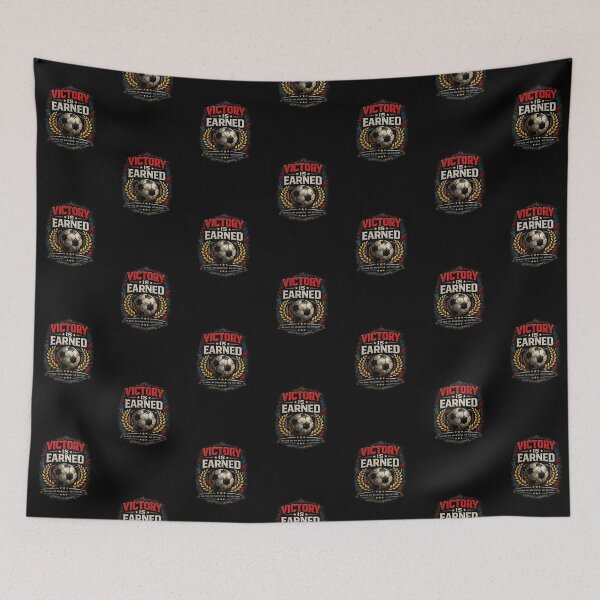 Item preview, Victory Is Earned Soccer Motivation designed and sold by LegendCourt.