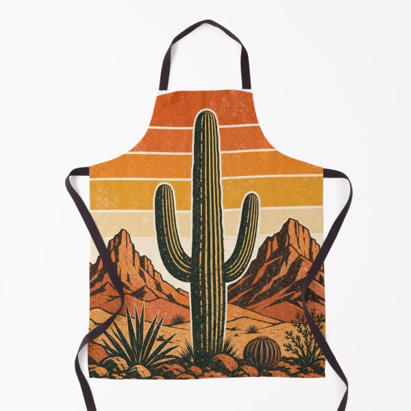 Item preview, Vintage Desert Cactus Sunset Retro Western Landscape T-Shirt designed and sold by farhanriax.