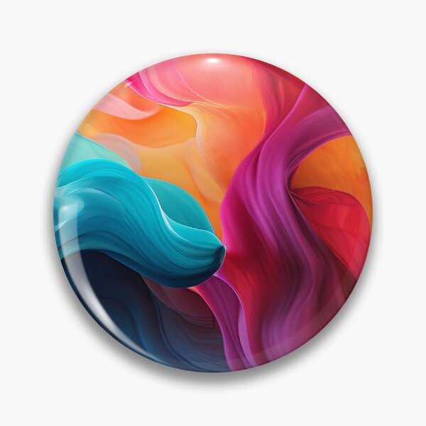 Item preview, Vibrant Colorful Flowing Scarves Suspended In Air Abstract designed and sold by DEC02.