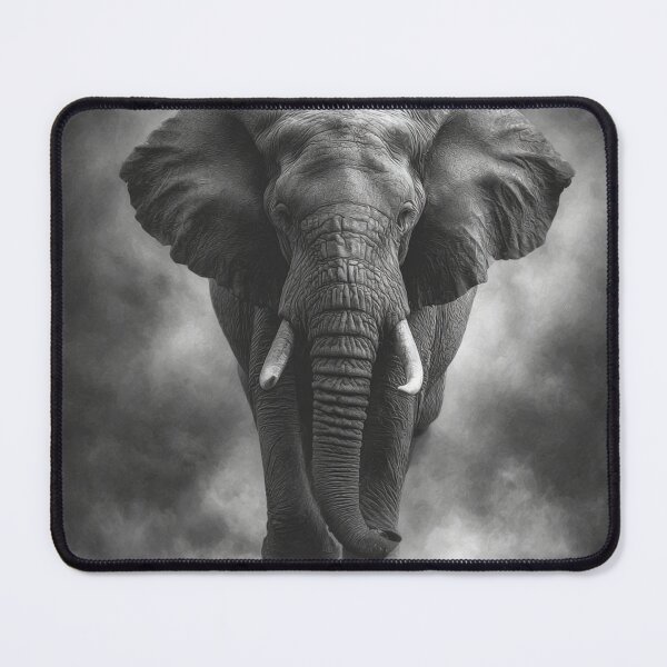 Item preview, Massive, majestic elephant emerging from the mist designed and sold by dcrc.