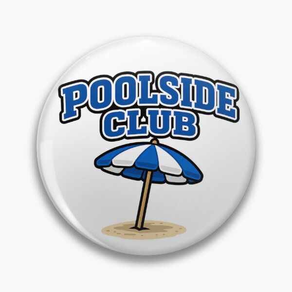 Item preview, Poolside Club Beach Umbrella Design designed and sold by EastEndTownie.