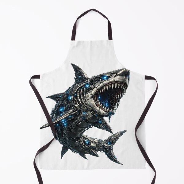 Item preview, Steel Shark V5 Elite | Mechanical Shark | Cyberpunk Robot Beast | Sci-Fi Industrial Art designed and sold by SteelCoat Studio.