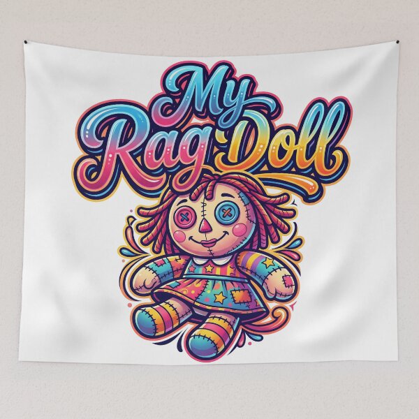 Item preview, My Rag Doll Colorful Cartoon Design designed and sold by castillomiami.