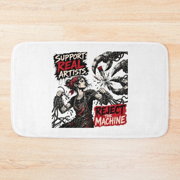 Item preview, Support Real Artists Reject Machine Punk Rebellion designed and sold by chattsuede.