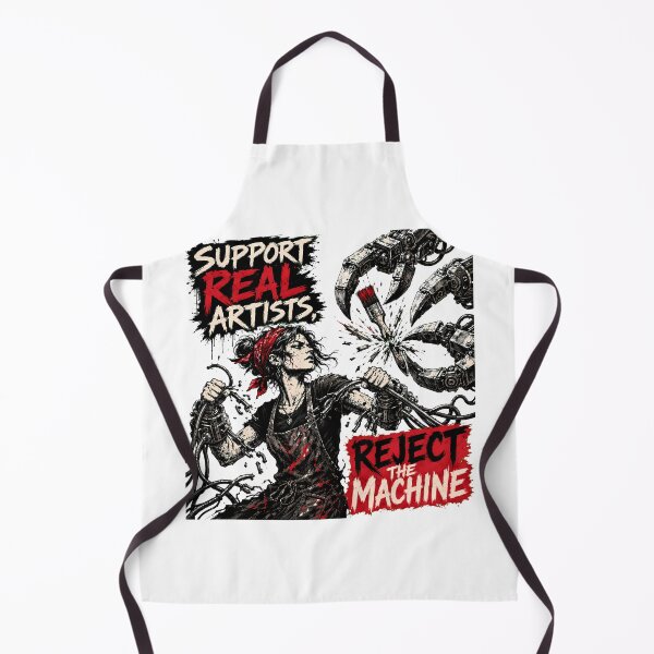 Item preview, Support Real Artists Reject Machine Punk Rebellion designed and sold by chattsuede.