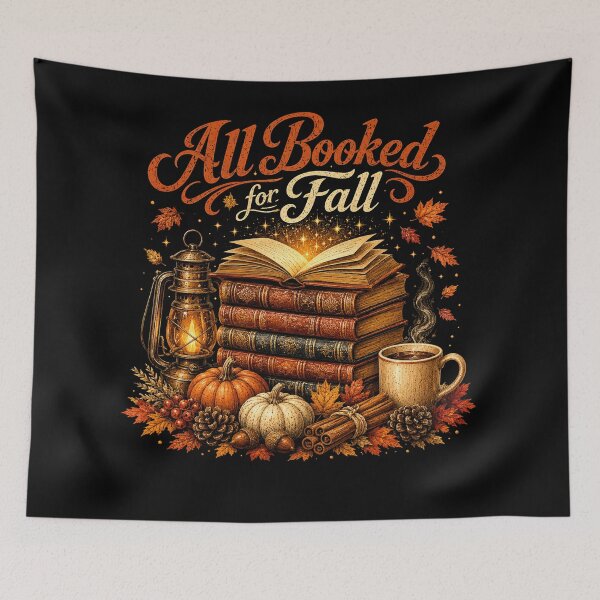 Item preview, All Booked for Fall Books Coffee Cozy Autumn Reading Women designed and sold by will freed18.