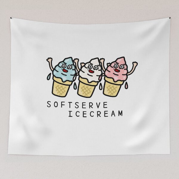 Item preview, Cute SOFT SERVE ICE CREAM designed and sold by kanaehonkawa.