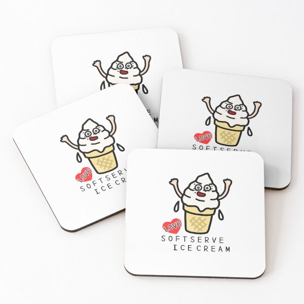 Item preview, Cute I LOVE SOFTSERVE ICECREAM designed and sold by kanaehonkawa.