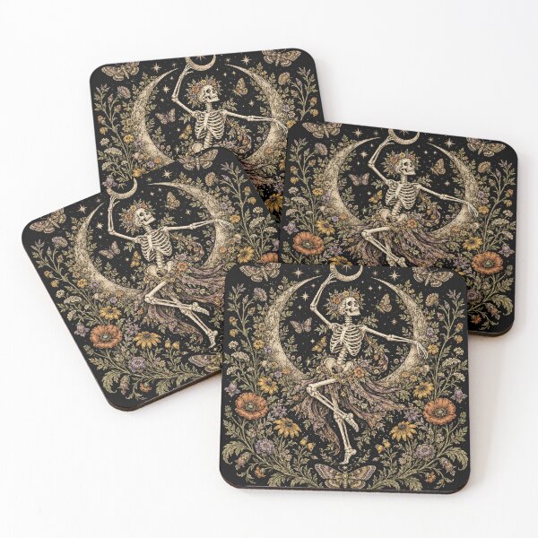 Item preview, Skeleton Dancing Arabesque Wildflower Botanical Cottagecore designed and sold by will freed18.