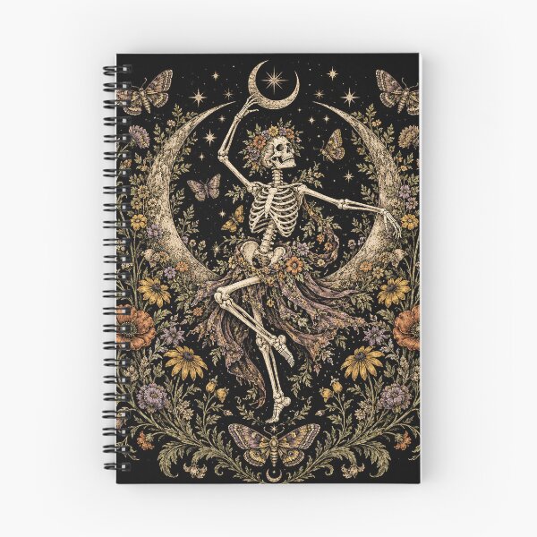 Item preview, Skeleton Dancing Arabesque Wildflower Botanical Cottagecore designed and sold by will freed18.