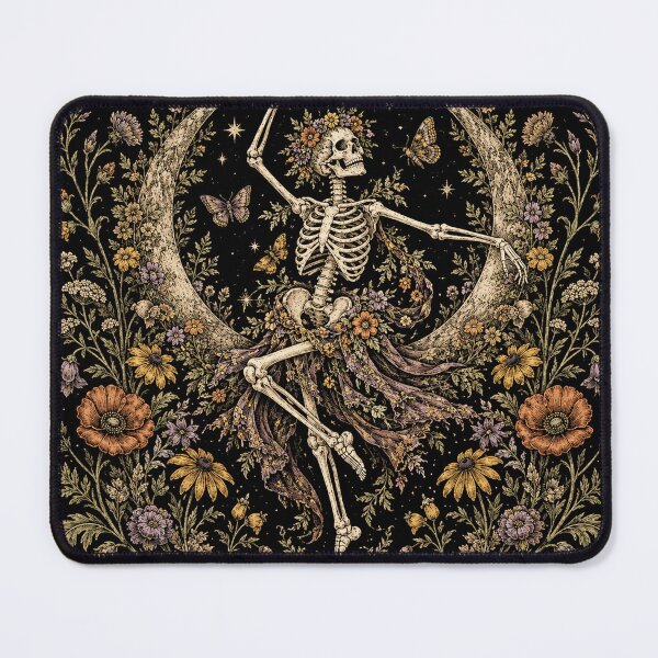 Item preview, Skeleton Dancing Arabesque Wildflower Botanical Cottagecore designed and sold by will freed18.