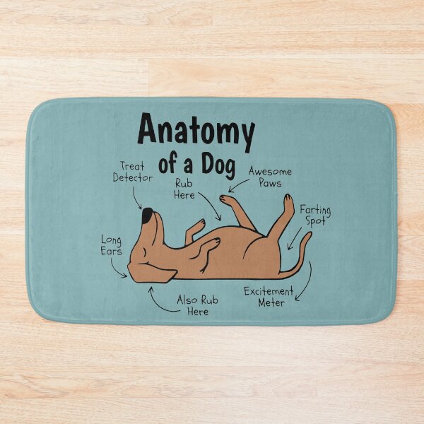 Item preview, Anatomy of a dog  - cute dog art designed and sold by aziza-doodles.