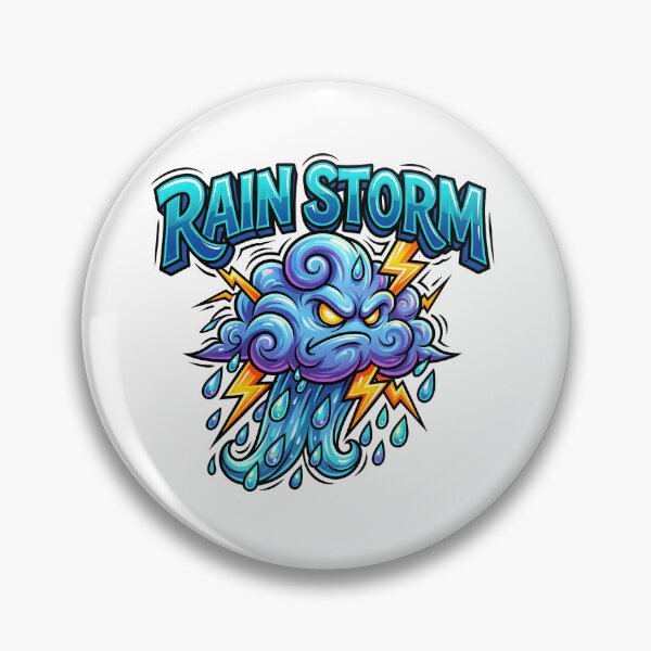 Item preview, Rain Storm Angry Cloud Cartoon Design designed and sold by castillomiami.