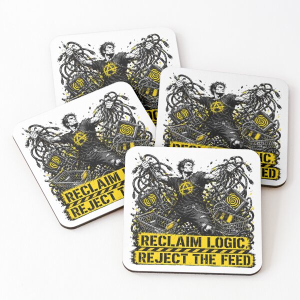 Item preview, Reclaim Logic Reject The Feed Anarchist Punk Protest designed and sold by chattsuede.