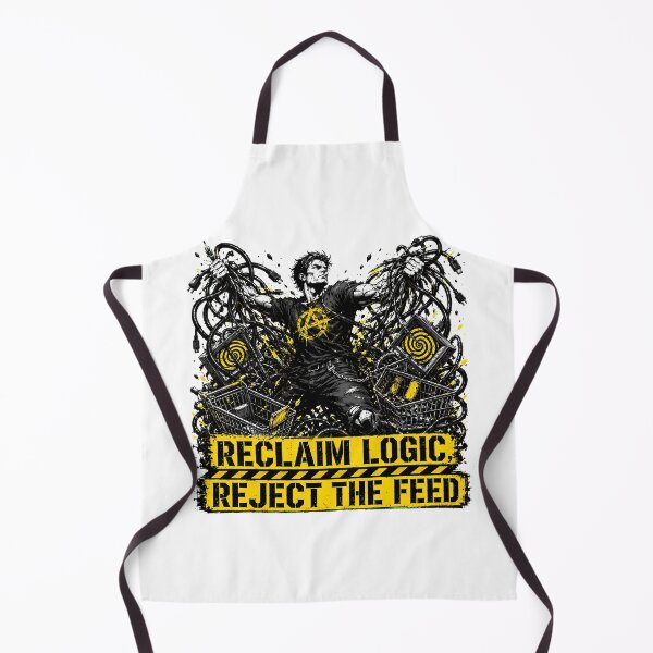 Item preview, Reclaim Logic Reject The Feed Anarchist Punk Protest designed and sold by chattsuede.