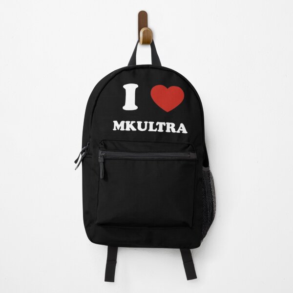 Item preview, I Love MKULTRA – Dark Satire Typography designed and sold by LarpHub.