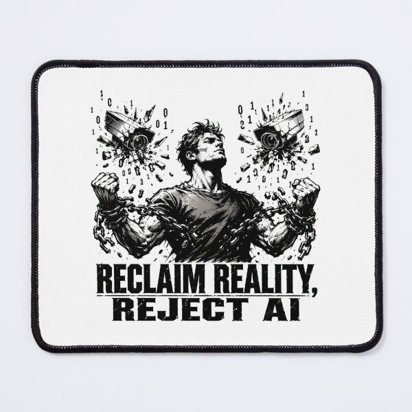 Item preview, Reclaim Reality Reject AI Break Free From Surveillance designed and sold by chattsuede.