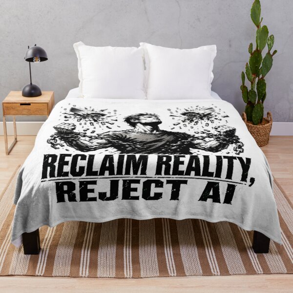 Item preview, Reclaim Reality Reject AI Break Free From Surveillance designed and sold by chattsuede.