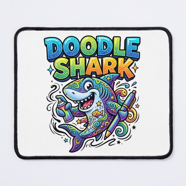 Item preview, Doodle Shark Colorful Artist Cartoon designed and sold by castillomiami.