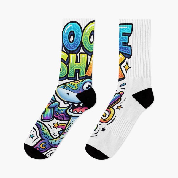 Item preview, Doodle Shark Colorful Artist Cartoon designed and sold by castillomiami.
