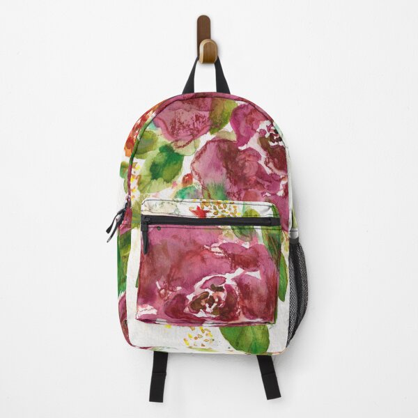 Item preview, Pink Floral Watercolor Mixed Media Art Print by Nicole Giger designed and sold by NicoleGiger.Studio.