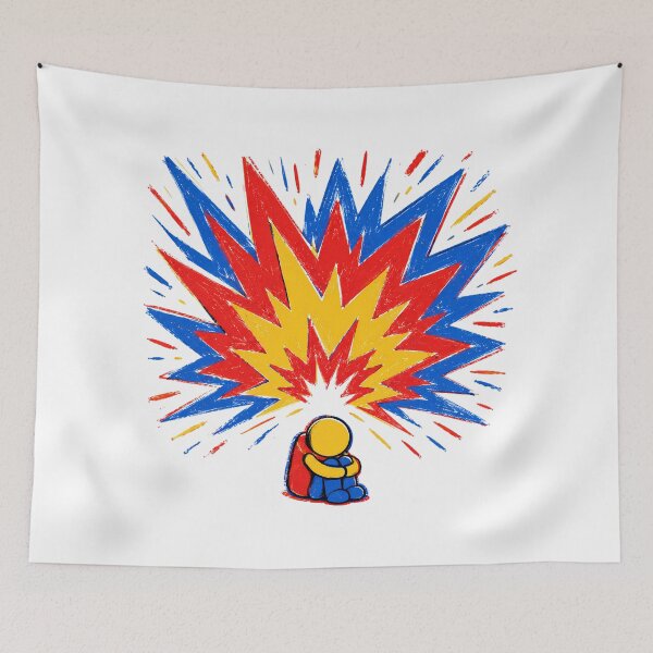 Item preview, Sensory Overload Crayon Explosion Anxiety Expression designed and sold by chattsuede.