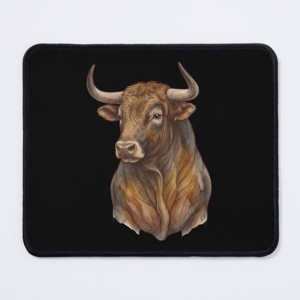 Item preview, Watercolor Taurus Bull designed and sold by Aureluxe.