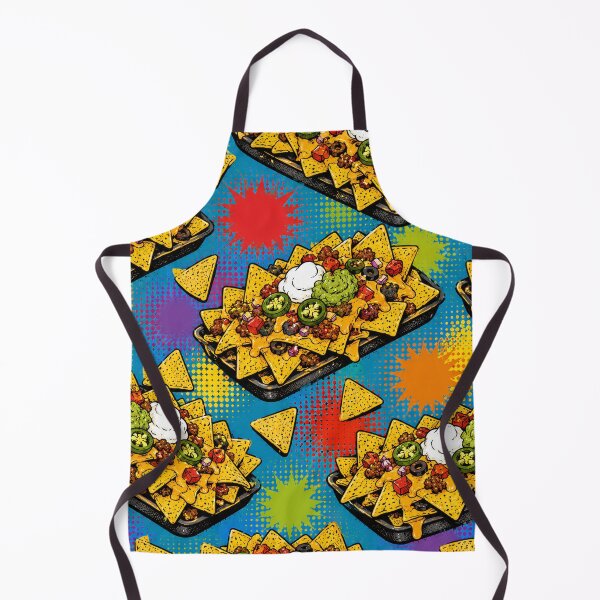 Item preview, Loaded Nachos Pop Art Pattern Retro Mexican Food Graphic Tee designed and sold by TM DESIGNS AND MORE.